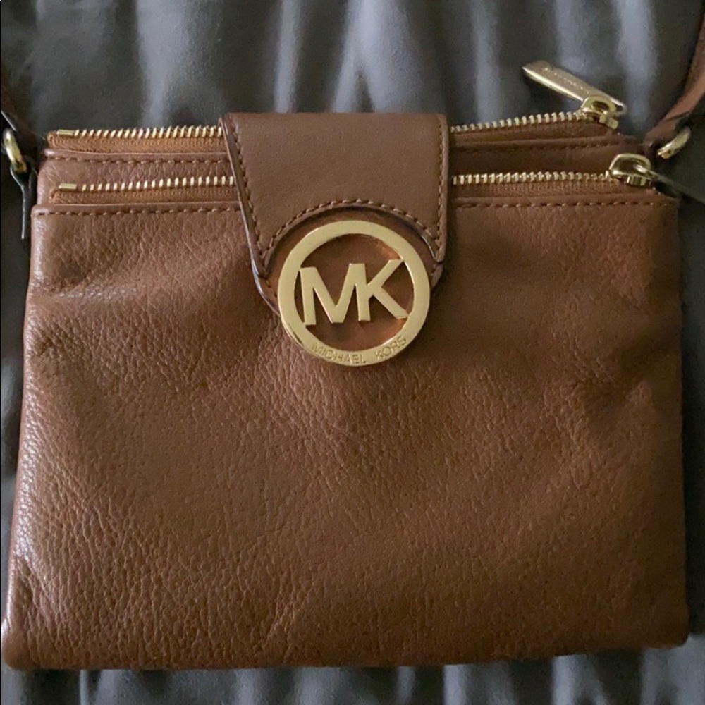 Michael Kors brown crossbody purse